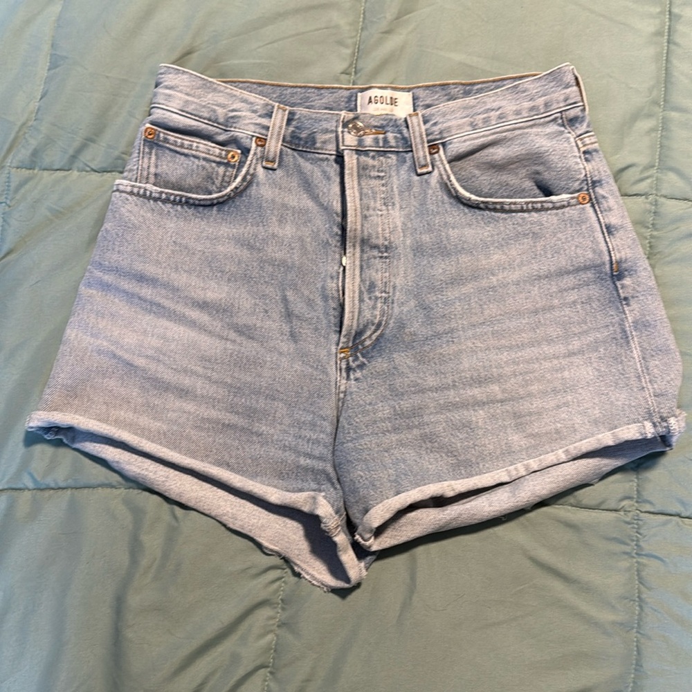 Agolde Dee high waisted shorts 27